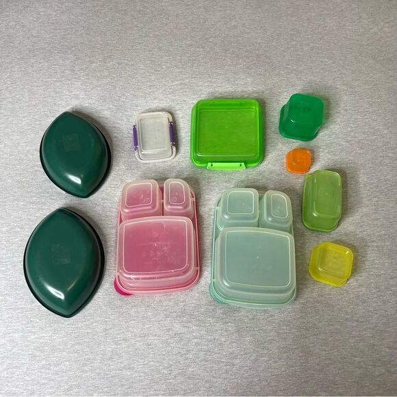 Tupperware Plastic Storage Multi-Colored Container 10 PCS. Set - Picture 2 of 5